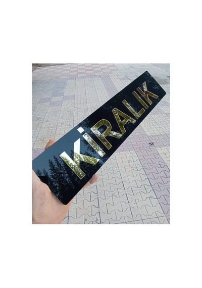 Kiralık Dekor Plakalık - Pleksi 1 Ad. - 52,7x 11,7 Cm - Tüm Araçlara Uyumlu - 577716312