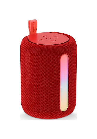 Polosmart Pbs228 Işıklı Taşınabilir Kablosuz Bluetooth Speaker Hoparlör 1200 Mah Kırmızı
