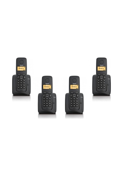 Gigaset 1 Harici 4 Dahili Dect Telsiz Kablosuz Telefon Santrali Siyah