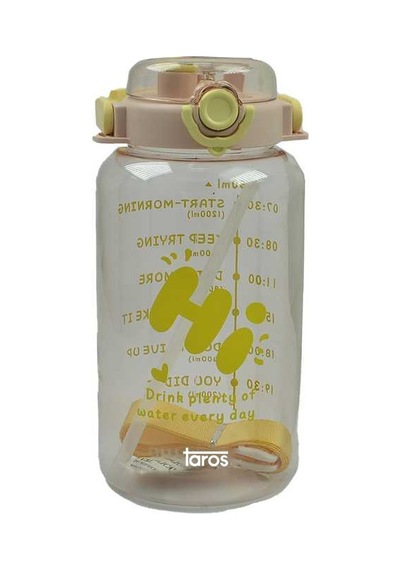 Taros Quokka Lıfemotto Şeffaf Matara 1650 Ml Şeffaf