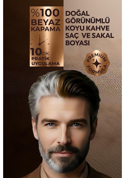 Softto Plus Expert Men Dark Brown Hair Color Koyu Kahve Geliştirilmiş Formül Doğal Görünüm