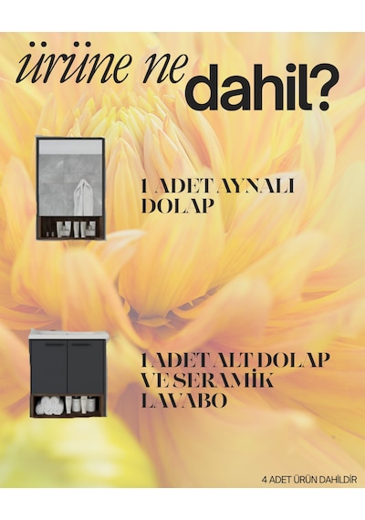 Karanfil 65 Cm %100 Mdf Antrasit Lavabolu Banyo Dolabı Ayna Alt Dolap Lavabo Antrasit Karanfil 65 Cm %100 Mdf Antrasit Lavabolu Banyo Dolabı Ayna Alt Dolap Lavabo Antrasit