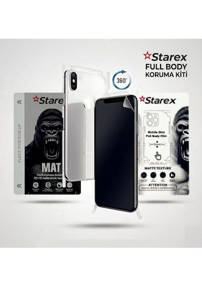Xiaomi Mi Note 3 Uyumlu Nano Ekran Koruyucu Matte Hayalet - Full Arka Kaplama 360 Koruma Starex