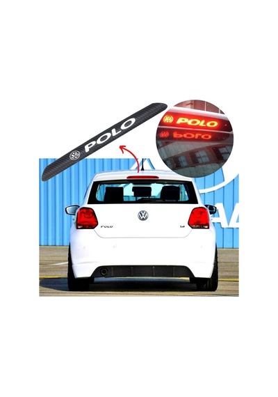 Vw Polo Karbon Arka Fren Stop Lambası Sticker 2010-2017