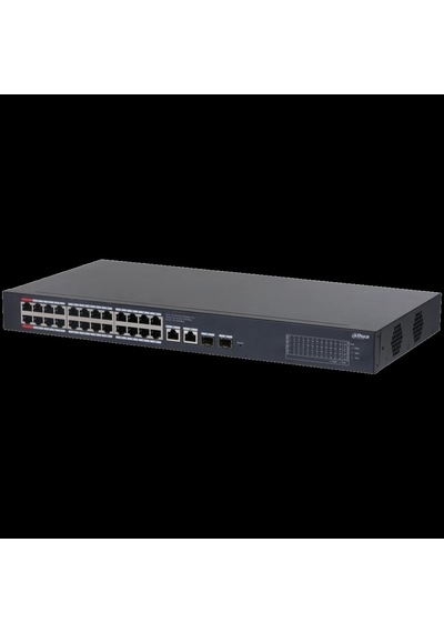 Dahua Cs4228-24gt-375, 24port, Gigabit, Poe 375w, 2 Port Uplink, 2 Port Sfp Gigabit Combo, Cloud Yön