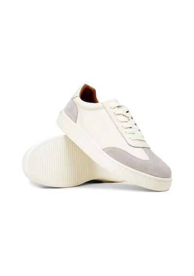 Deery Erkek Hakiki Deri Beyaz Sneaker Ayakkabı - 04407mbyze01