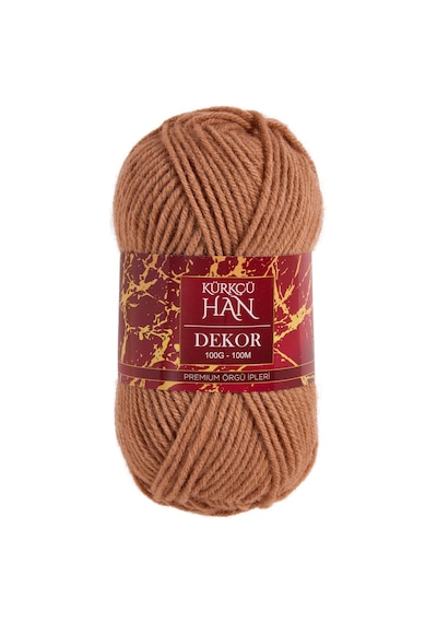 Kürkçü Han Dekor 100gr 100m El Örgü İpi 059 Açık Kahve