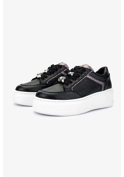 Valmenti Kadın Hakiki Deri Sneakers & Spor Ayakkabı 1116 450 Bn Ayk Y25 Syh Fltr/ant/ant Ts Siyah