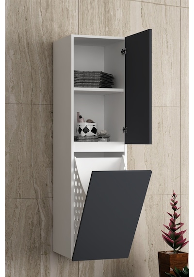 Çiğdem 80+35 Cm Beyaz-füme Balon Mdf Seramik Lavabolu Sepetli Asma Banyo Dolabı Takımı Beyaz - Füme Çiğdem 80+35 Cm Beyaz-füme Balon Mdf Seramik Lavabolu Sepetli Asma Banyo Dolabı Takımı Beyaz - Füme
