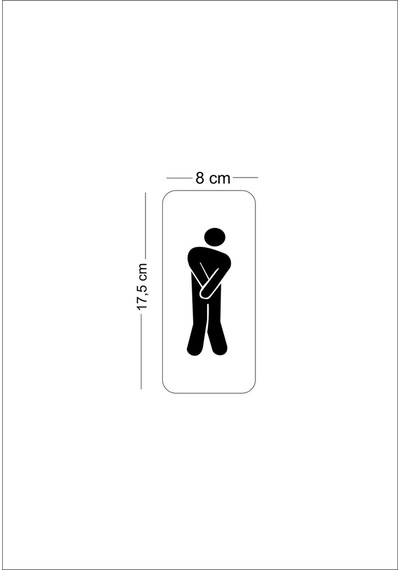 Toilet Wc Yönlendirme Levhası