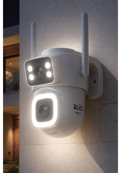Blic Blm-112 Çift Lensli 6 Mp 3+3 Mp Wi-fi Ptz Ip Güvenlik Kamerası, Ip66 Dış Mekan, Gece Görüşü V