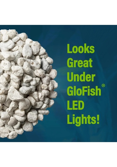 Akvaryum Çakıl 5 Lbs, Beyaz, Tamamlayıcılar Glofish Tankları 29022