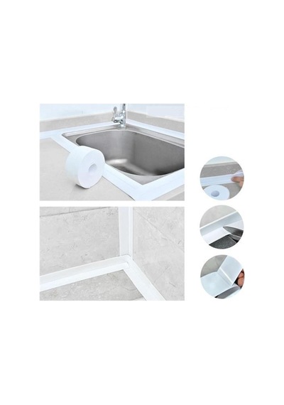 Küvet Sızdırmazlık Bantı Nem Küf Önleyici Banyo Lavabo Kenar Bandı 3.2m X 38mm