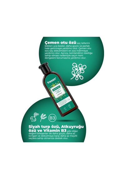 Çemen Otu Güçlendirici Sülfatsız Bakım Şampuanı 300 Ml