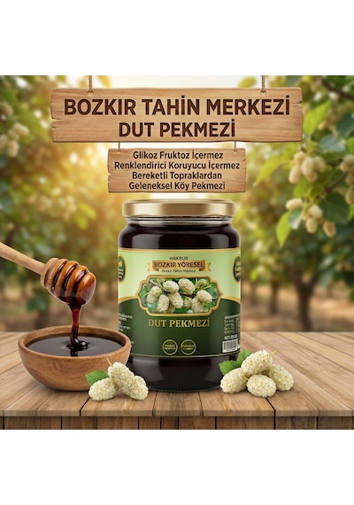 Bozkır Tahin Merkezi Dogal & Katkısız Köy Dut Pekmezi 800 G