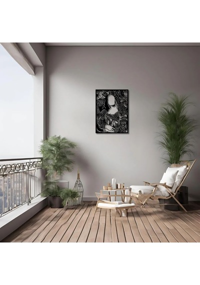 Duvar Dekoru Hediyelik Monalisa Metal Duvar Tablosu Sanat