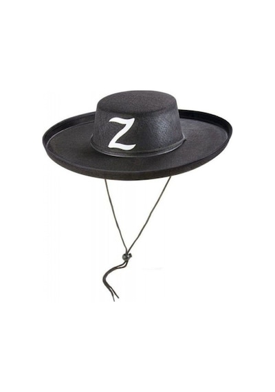Z Logolu Çocuk Boy Bağcıklı Zorro  Şapkası