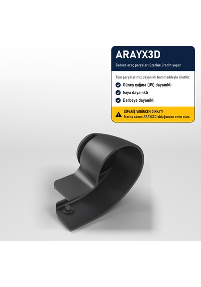 Arayx3d Seat Leon Ibiza Skoda Fabia Superb Uyumlu Arka Silecek Kolu Somun Kapağı Siyah