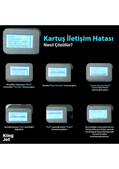 Kingjet Canon Uyumlu Mf463dw Standart Kapasiteli 20'li Paket Toner Çipli 070 / Crg-070