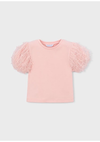Mayoral Kız Çocuk Tül T-shirt Pembe - 03001