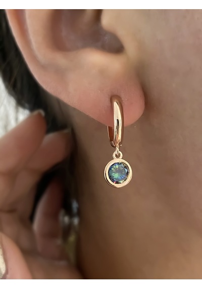 Mistik Topaz Gümüş Çift Küpe N11.71338