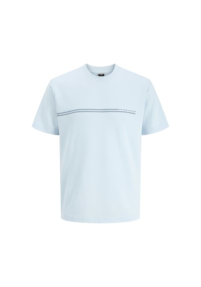 Jack & Jones Jcofusıon Chest Brand Tee Ss Crew Noos Mavi