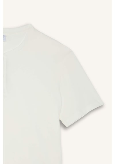 Defacto %100 Pamuk New Regular Fıt 2li Şortlu Pijama Takımı H8680ax26smwt34 Beyaz-wt34