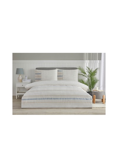 Woven Stripe Tek Kişilik Nevresim Takımı Desenli