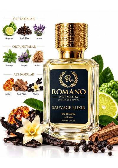 Sauvage El Elixir 50 Ml Kalıcı Erkek Parfüm Yoğun Esans Gün Boyu Tazelik... Aromatik - Odunsu