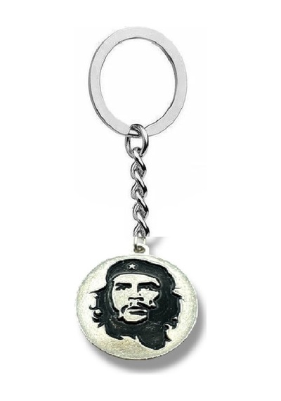 Che Guevara Yuvarlak Figürlü Unisex Anahtarlık Özgürlük, Cesaret Ve Adaletin Simgesi
