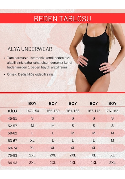 Alya Underwear Kadın Ip Askılı Çıtçıtlı Body, Modal - Pamuk Karışımlı, Kancalı , 2'li Paket, Siyah Beyaz