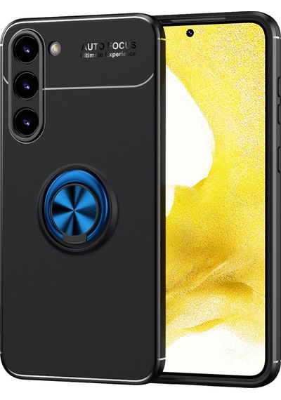 Galaxy S23 Plus Uyumlu Zore Ravel Silikon Uyumlu Kılıf-siyah-mavi Siyah-Mavi