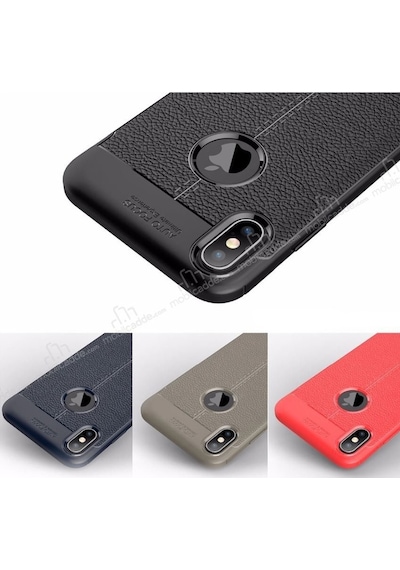 Apsuwa Apple Uyumlu iPhone Xr Kılıf Niss Deri Dokulu Silikon