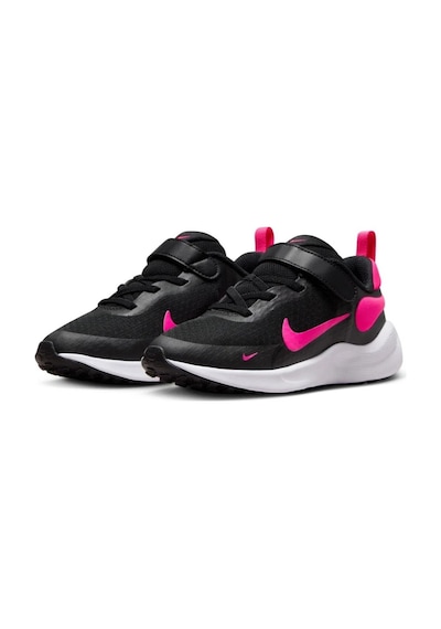 Nike Revolution 7 Psv Unisex Walking Shoes Lastik Bağcıklı Unisex Yürüyüş Ayakkabısı Siyah-pembe Yeşil