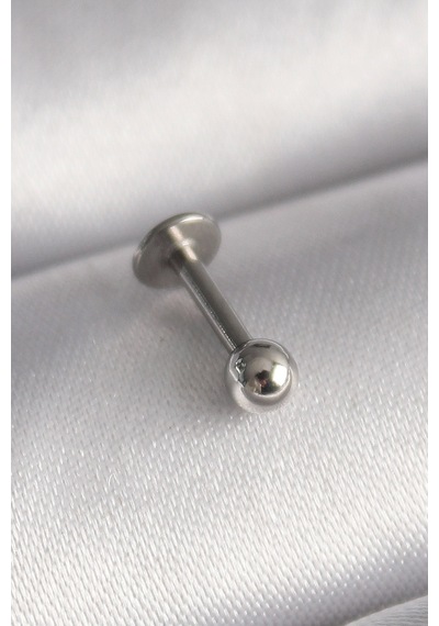 316l Çelik Gümüş Renk Topçuk Piercing - Tj-pr1368 Çok Renkli