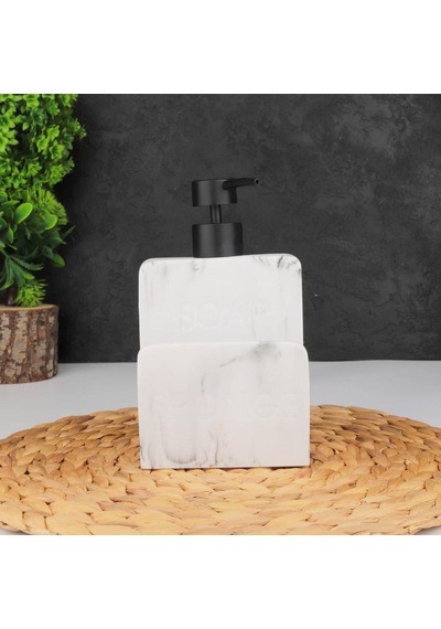 Atby Polyresin Sıvı Sabunluk Beyaz