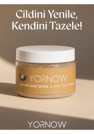 Yornow Hindistan Cevizi Özlü El, Ayak Ve Vücut Peelingi 300 Ml Nemlendirici Ve Pürüzsüzleştirici Bakım