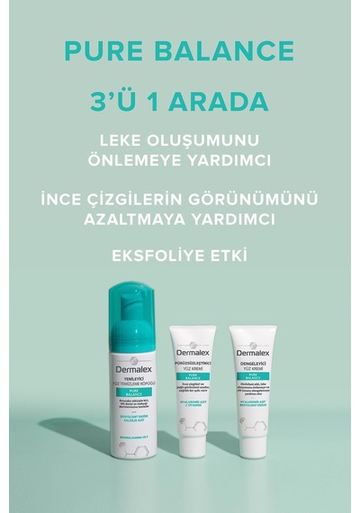 Dermalex Pure Balance Pürüzsüzleştirici ve Aydınlatıcı Etkili Yüz Kremi 50 ML