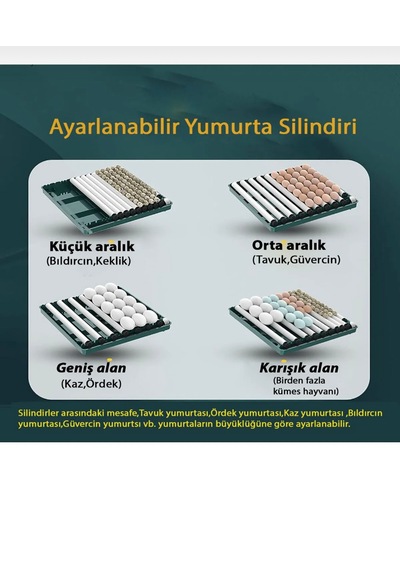 130 Yumurta Kapasiteli Tam Otomatik Kuluçka Makinesi