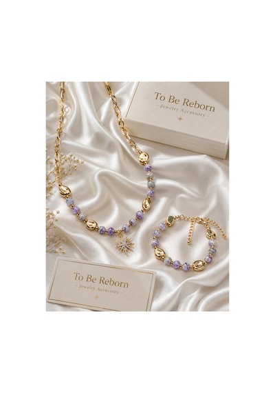Özel Tasarım Gold Kadın Aksesuar Set Model 4 Model 4