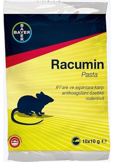 Racumin Pasta Fare Ilacı Fare Zehiri Fare Yemi Sıçan Zehiri 100 Gr