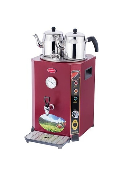 Işıkgaz Silverinox Elit Jumbo 23 Litre 2 Demlikli Çay Kazanı Makinesi Slvr-el-02k