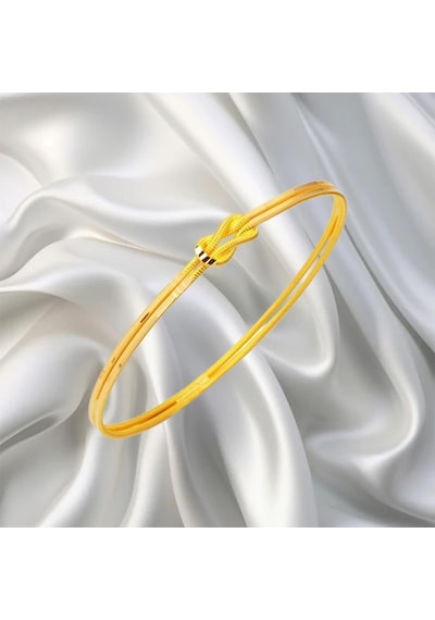 Leva Gold 22 Ayar Sevgi Modelli Aşk Düğümü Bilezik 15 Gr