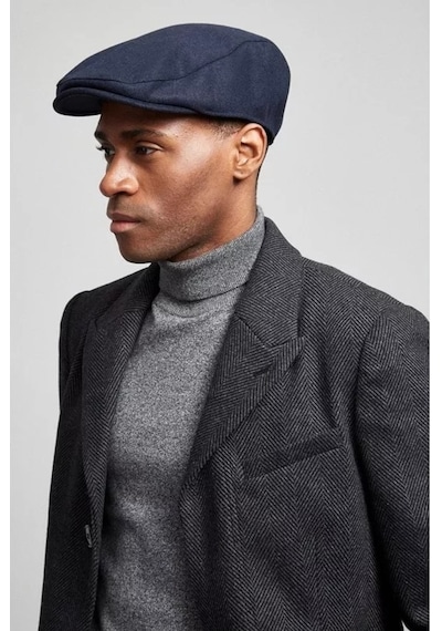 Superstorm Erkek Şapka Yün Flat Cap Kasket