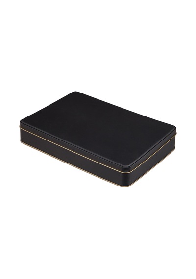 Mat Siyah Metal Kutu 26,5x17,5x4,5 Cm