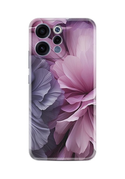 Oppo Reno 15 / 15f 5g Kılıf Boutique Baskılı Resimli Çiçek Mor Pcode -028
