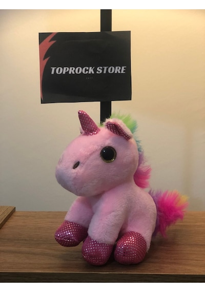 Sevimli Unicorn Peluş Oyuncak Hediyelik Oyuncak Anahtarlık Uyku Arkadaşı 12 Cm PEMBE