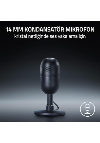 Razer Seiren V3 Mini Ultra Kompakt Usb Mikrofon Rz19-05050100-r3m