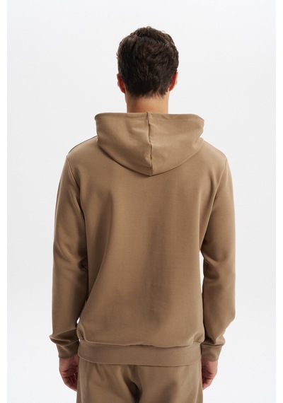 AR-MA Arma Erkek Slim Fit Örme Interlok Kapüşonlu Kanguru Cepli Sweatshirt Yazı Baskılı %80 Pamuk %14 Polyester %6 Elastane K30254685102 Gri - Bej AR-MA Arma Erkek Slim Fit Örme Interlok Kapüşonlu Kanguru Cepli Sweatshirt Yazı Baskılı %80 Pamuk %14 Polyester %6 Elastane K30254685102 Gri - Bej