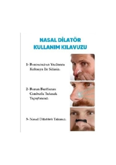 Horlama Önlemeye Yardımcı Nefes Açıçı Nasal Dilatör 2 Adet 1 No+2 No Ve 15 Günlük Burun Bandı